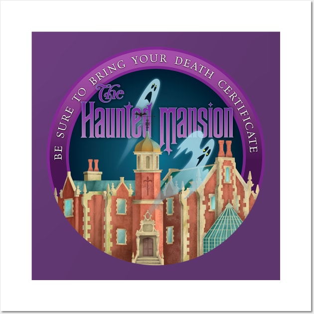 The Haunted Mansion Wall Art by Rosado